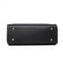 LT1650 - Miss Lulu Textured Leather Look Square Pocket Shoulder Handbag Black LT1650 - Miss Lulu Textured Leather Look Square Pocket Shoulder Handbag Black